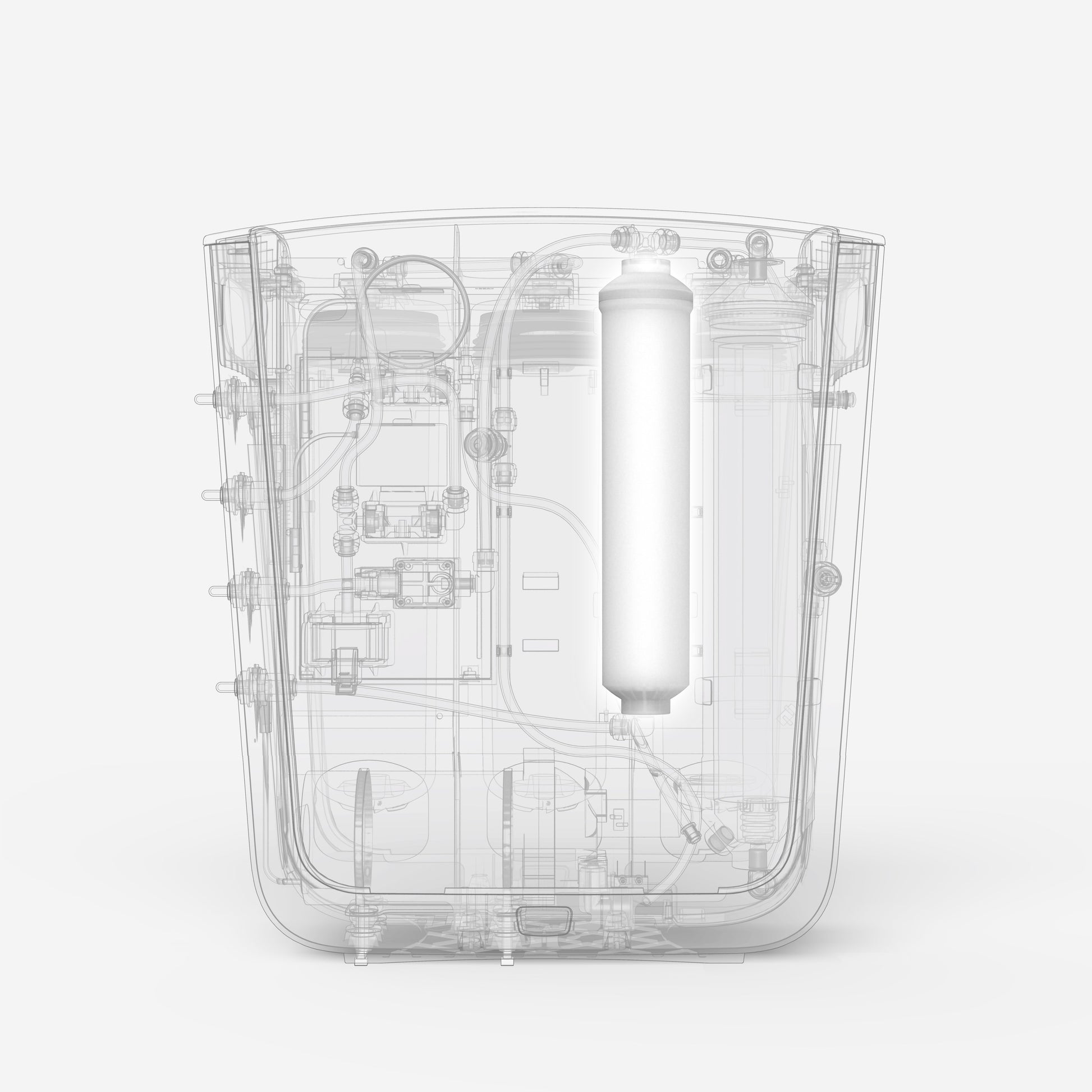 Activated Carbon Post-filter - Inside View